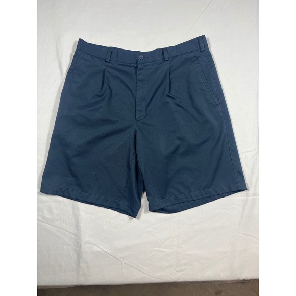 Nike Golf Other - Nike Golf Mens Navy Blue Pleated Twill Shorts Size 36 Solid Casual Activewear